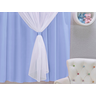 cortinas quarto infantil bebê persiana menina (o) criança + voil delicada luxo - 3