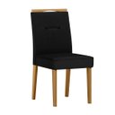 Ver imagem 2 de Kit 02 Cadeiras para Mesa de Jantar Estofada Lectus Luxo -new Ceval