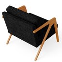 Ver mais imagens de Kit 4 Poltronas Decorativa para Sala Estar Pietra Estrutura de Madeira L02 Linho Chumbo - Lyam
