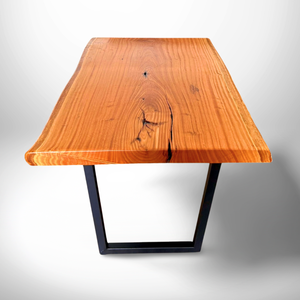 Mesa de Jantar Madeira Maciça - Rústico com Borda Orgânica