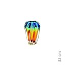 Ver imagem 2 de Vaso Em Cristal Murano Água Marinha E Âmbar - São Marcos