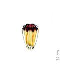 Ver imagem 2 de Vaso Em Cristal Murano Lilás E Âmbar - São Marcos