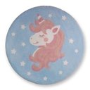 Ver imagem 2 de Tapete Quarto Infantil Unicórnio Redondo Antiderrapante e Antialérgico
