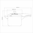 Ver mais imagens de Panela de Pressão Tramontina Vancouver Effect em Alumínio Starflon Max Vermelho 20 Cm 4,5 L