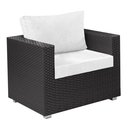 Ver imagem 3 de Conjunto de Sofás com 4 Lugares Alumínio Fibra Sintética Área Externa Jardim Piscina Varanda Largura