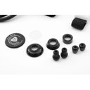 Ver imagem 6 de Kit Acadêmico Black (Ap. Pressão Art. Adulto Nylon Fecho de Contato Estetoscópio Rappaport BLACK) –