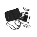 Ver imagem 2 de Kit Acadêmico Black (Ap. Pressão Art. Adulto Nylon Fecho de Contato Estetoscópio Rappaport BLACK) –