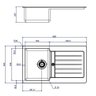 Cuba de Sobrepor Unic 86x50x20 Preto Escovado Deca - 3