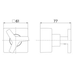 Acabamento Registro Base Deca 3/4 City Grafite Polido Docol - 2
