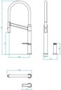 Ver imagem 2 de Misturador Monocomando de Mesa para Cozinha Colore Black Matte Deca
