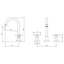Ver imagem 2 de Misturador de Mesa Bica Alta Deca para Lavatório Duna Clássica Black Matte 1877.bl64.mt