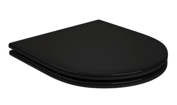 Assento Poliéster Ébano Slow Close Ap237 Carrara/Lk com Fixação Black Noir Deca - 2