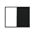 Ver imagem 3 de Veneziana 3 Folhas Móveis Aluminio Preto 1,20x1,50 Linha 18 Modular