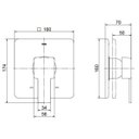 Ver imagem 2 de Acabamento Monocomando Chuveiro e Ducha Higiênica Minima Ouro Polido Docol