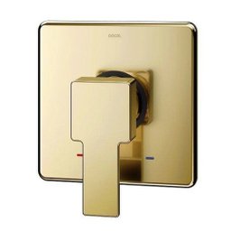 Acabamento Monocomando Chuveiro e Ducha Higiênica Minima Ouro Polido Docol - 1 Acabamento Monocomando Chuveiro e Ducha Higiênica Minima Ouro Polido Docol - 1