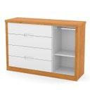 Ver imagem 2 de Cômoda Tutto New 4 Gavetas 1 Porta Matic Freijó/branco Soft