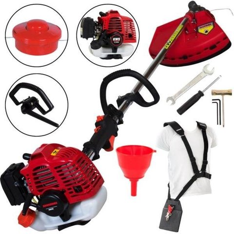 Roçadeira Profissional Kawashima KW26-T 2 Tempos 25,4cc 12000rpm Lateral Com Empunhadura Circular
