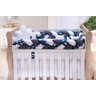 Kit Berço Nuvem Azul Marinho Trançado 9 Peças - 1
