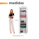 Ver imagem 4 de Armário Multiuso Branco 1 Porta Sofia J&A Móveis 165x39x36