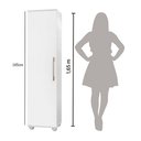 Ver imagem 5 de Armário Multiuso Branco 1 Porta Sofia J&a Móveis 165x39x36