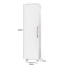 Armário Multiuso Branco 1 Porta Sofia J&a Móveis 165x39x36 - 3