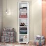 Armário Multiuso Branco 1 Porta Sofia J&a Móveis 165x39x36 - 6