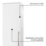 Armário Multiuso Branco 1 Porta Sofia J&a Móveis 165x39x36 - 5