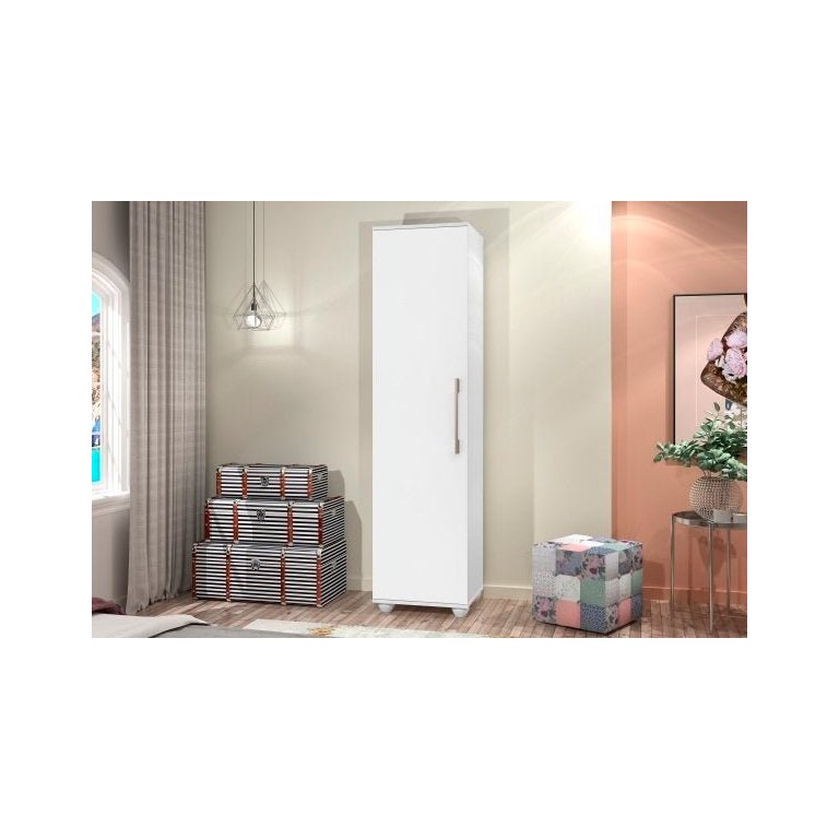 Armário Multiuso Branco 1 Porta Sofia J&a Móveis 165x39x36