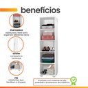 Ver imagem 5 de Armário Multiuso Branco 1 Porta Sofia J&A Móveis 165x39x36