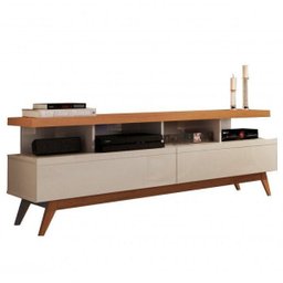 Conjunto Rack Vivare Wood e Painel para Tv até 60 Polegadas Vivare Off White Nature - Giga Móveis - 10