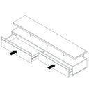 Ver imagem 3 de Conjunto Rack Vivare Wood e Painel para Tv até 60 Polegadas Vivare Off White Nature - Giga Móveis