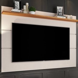 Conjunto Rack Vivare Wood e Painel para Tv até 60 Polegadas Vivare Off White Nature - Giga Móveis - 8