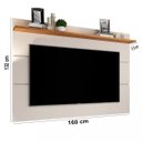 Ver imagem 7 de Conjunto Rack Vivare Wood e Painel para Tv até 60 Polegadas Vivare Off White Nature - Giga Móveis