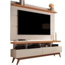 Ver imagem 5 de Conjunto Rack Vivare Wood e Painel para Tv até 60 Polegadas Vivare Off White Nature - Giga Móveis
