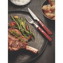 Ver imagem 5 de Kit 4 Facas Churrasco Espanhola Polywood Madeira Vermelho Tramontina