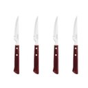 Ver imagem 1 de Kit 4 Facas Churrasco Espanhola Polywood Madeira Vermelho Tramontina