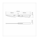 Ver imagem 3 de Kit 4 Facas Churrasco Espanhola Polywood Madeira Vermelho Tramontina