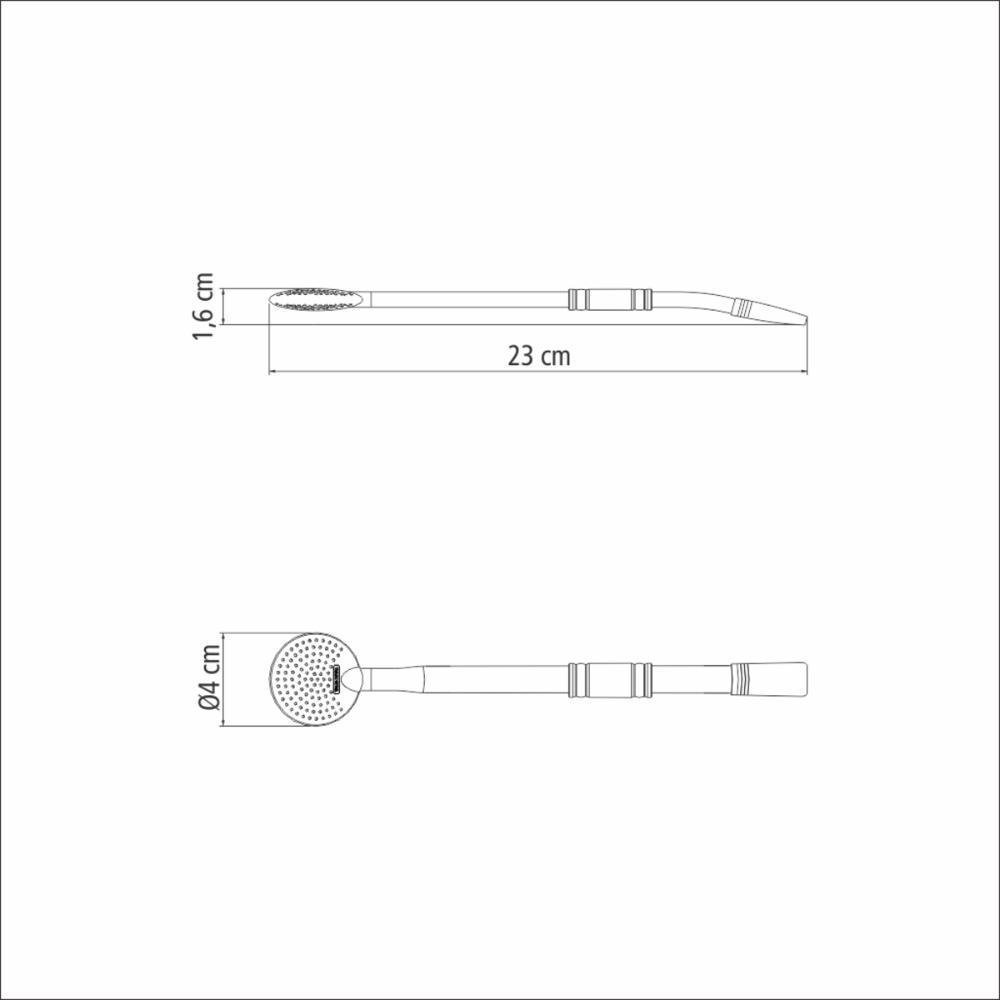 Bomba para Chimarrão Tramontina Aço Inox Ilex com Bocal 23cm - 5