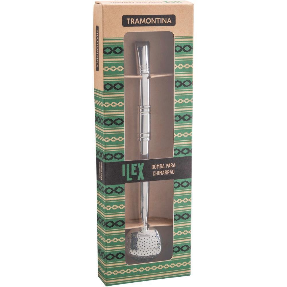 Bomba para Chimarrão Tramontina Aço Inox Ilex com Bocal 23cm - 2