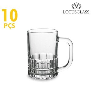 10 Canecas Chopp Veneza Cerveja Vidro Lotusglass 300ml