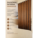 Ver imagem 6 de Divisórias de Ambiente Brise PVC Peanut Graddus - Metro Linear Barra 3m