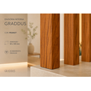 Ver mais imagens de Divisórias de Ambiente Brise PVC de 3m x10cm x 0,50cm Riplain Transparente/Peanut