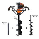 Ver imagem 1 de KIT Perfurador de Solo Vulcan VPS520 2T 52CC 2,5HP Broca 80x20cm + Broca Vulcan 80x12 +Extensão
