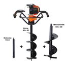 Ver imagem 1 de KIT Perfurador de Solo Vulcan VPS520 2T 52CC 2,5HP com Broca 80x20cm + Broca 80x30cm + Extensão