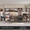 Ver imagem 6 de Armário De Cozinha Completa 325cm Preto/rustic Madesa