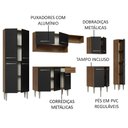 Ver imagem 7 de Armário De Cozinha Completa 325cm Preto/rustic Madesa