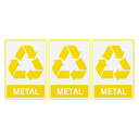 Ver imagem 1 de Combo 3 Adesivos De Sinalização Lixo Metal 15x20 Acesso - S-240 F9e
