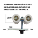 Ver imagem 5 de Kit Porta de Correr em Madeira com Ferragens P/ Portas de até 90kg - Ktm-703i