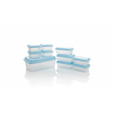 Ver imagem 1 de Kit 10 Organizadores Plásticos Azul Premium Multiuso Reforçado Design Moderno