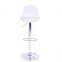 Ver imagem 2 de Conjunto 6 Banquetas Joly Eames Base Giratória Cromada Movescan Branca Branca